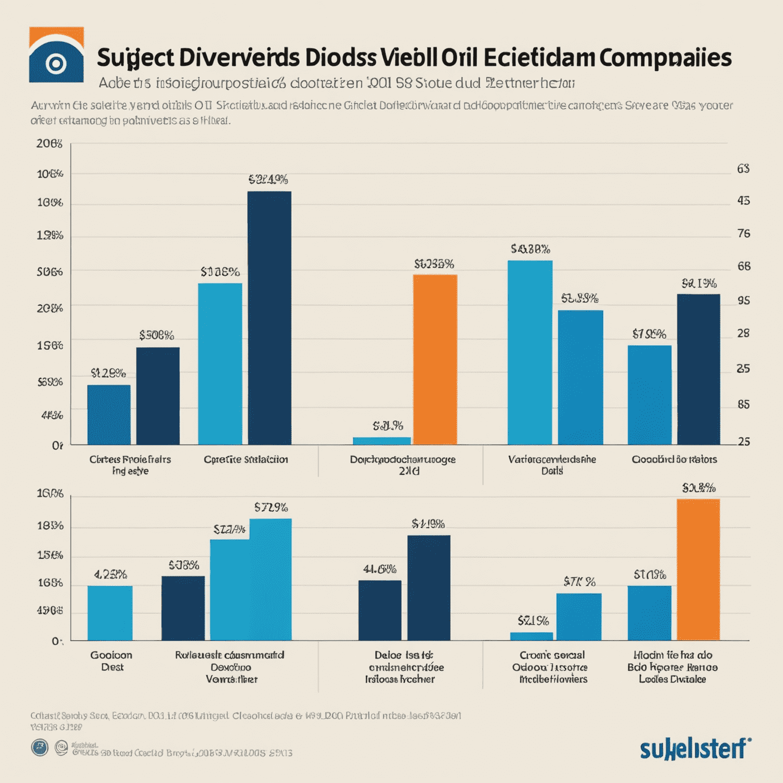 Graph showing dividend yields of major oil companies compared to other sectors